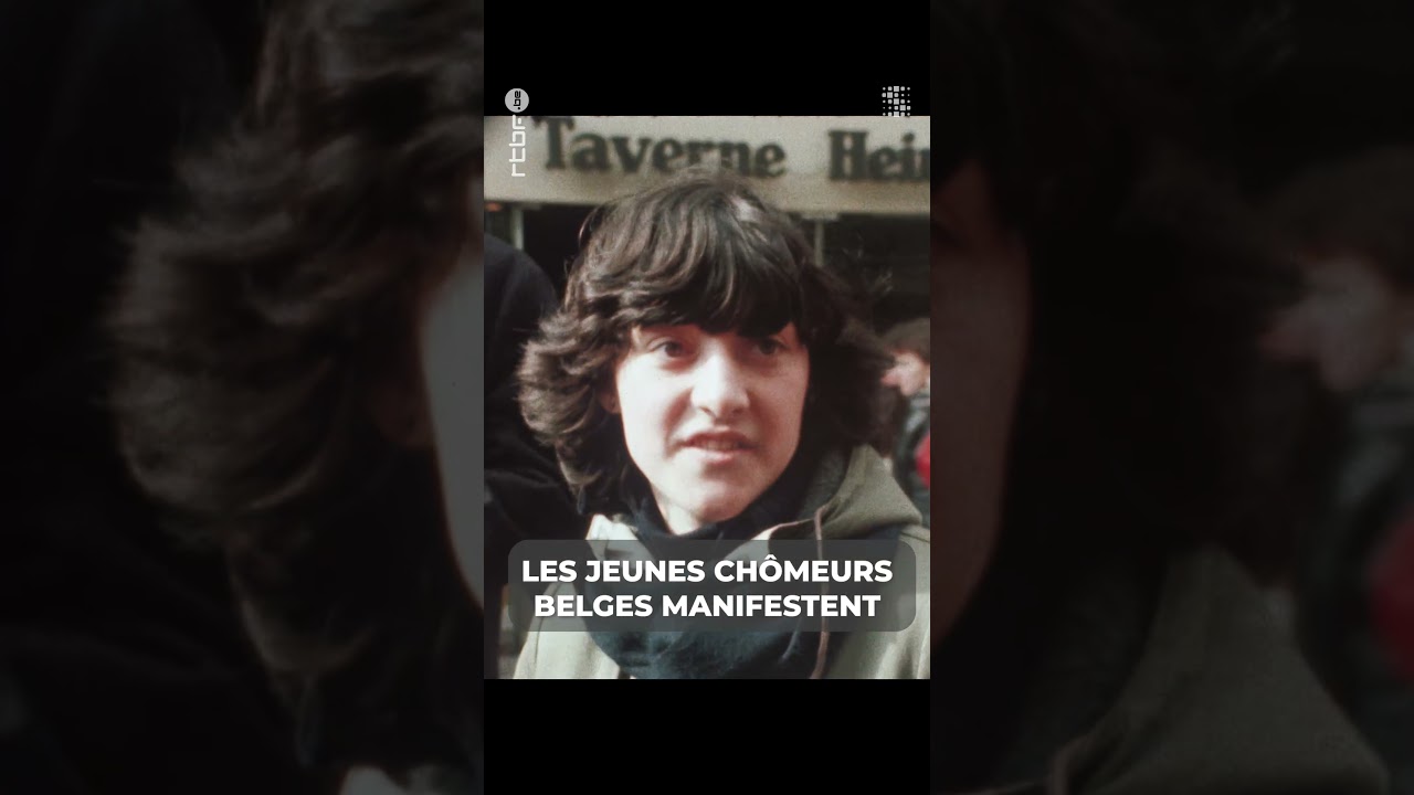 Les jeunes chômeurs Belges manifestent pour avoir un travail #rtbf #archives #shorts #1982