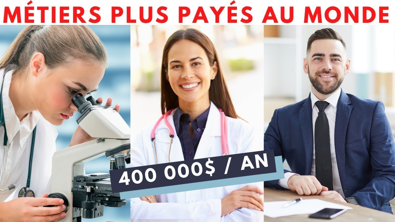 Top 15 Métiers les MIEUX PAYÉS au Monde !