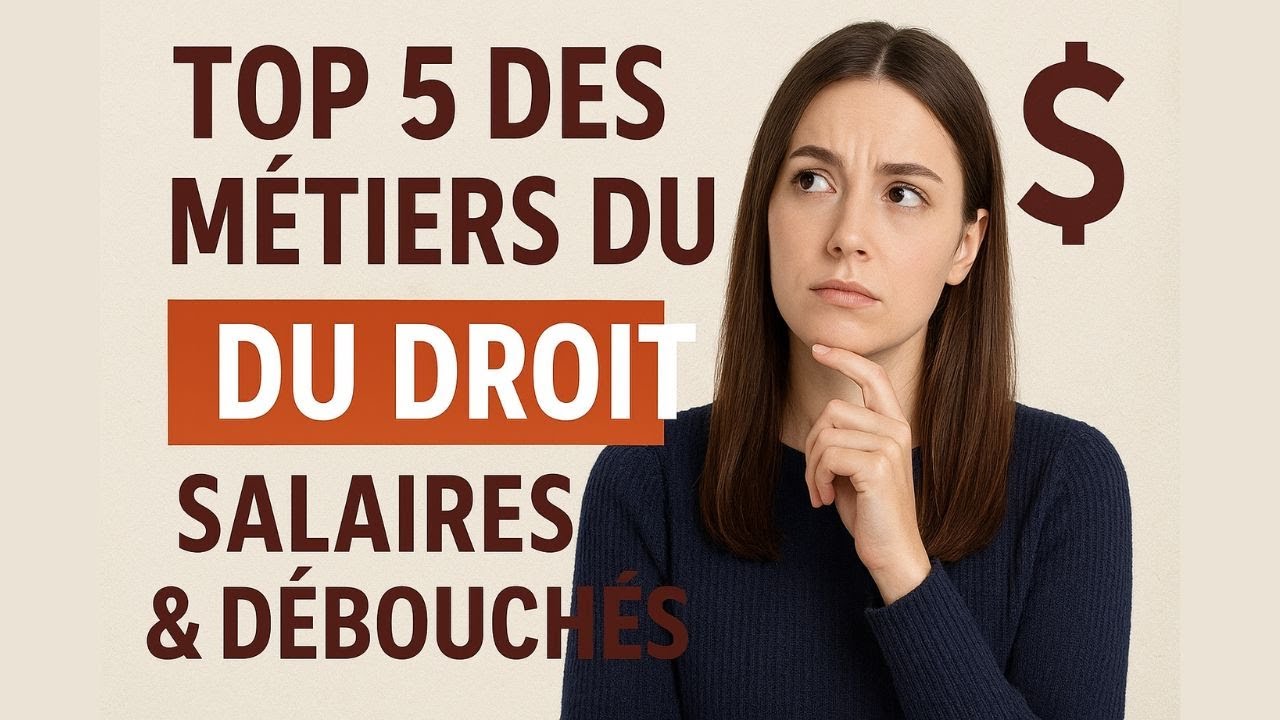 Top 5 des Métiers du Droit les Mieux Payés | Salaires & Débouchés