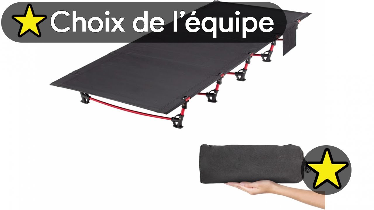 🏆 TOP 3 MEILLEUR LIT DE CAMP PLIABLE 1 PERSONNE 2025 🛏️