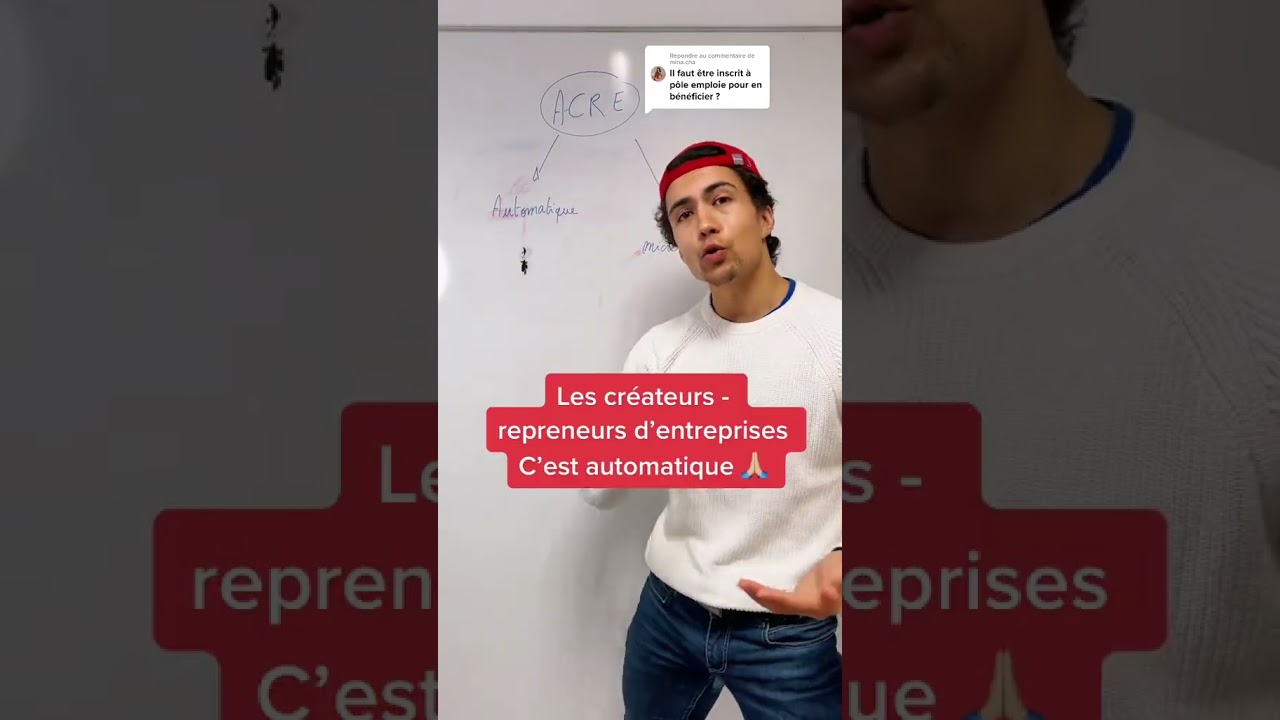 Faut-il être inscrit à Pôle Emploi pour bénéficier de l'ACRE ?