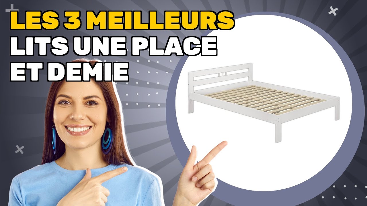 Les 3 meilleurs lits une place et demie 2025: guide essentiel d'achat