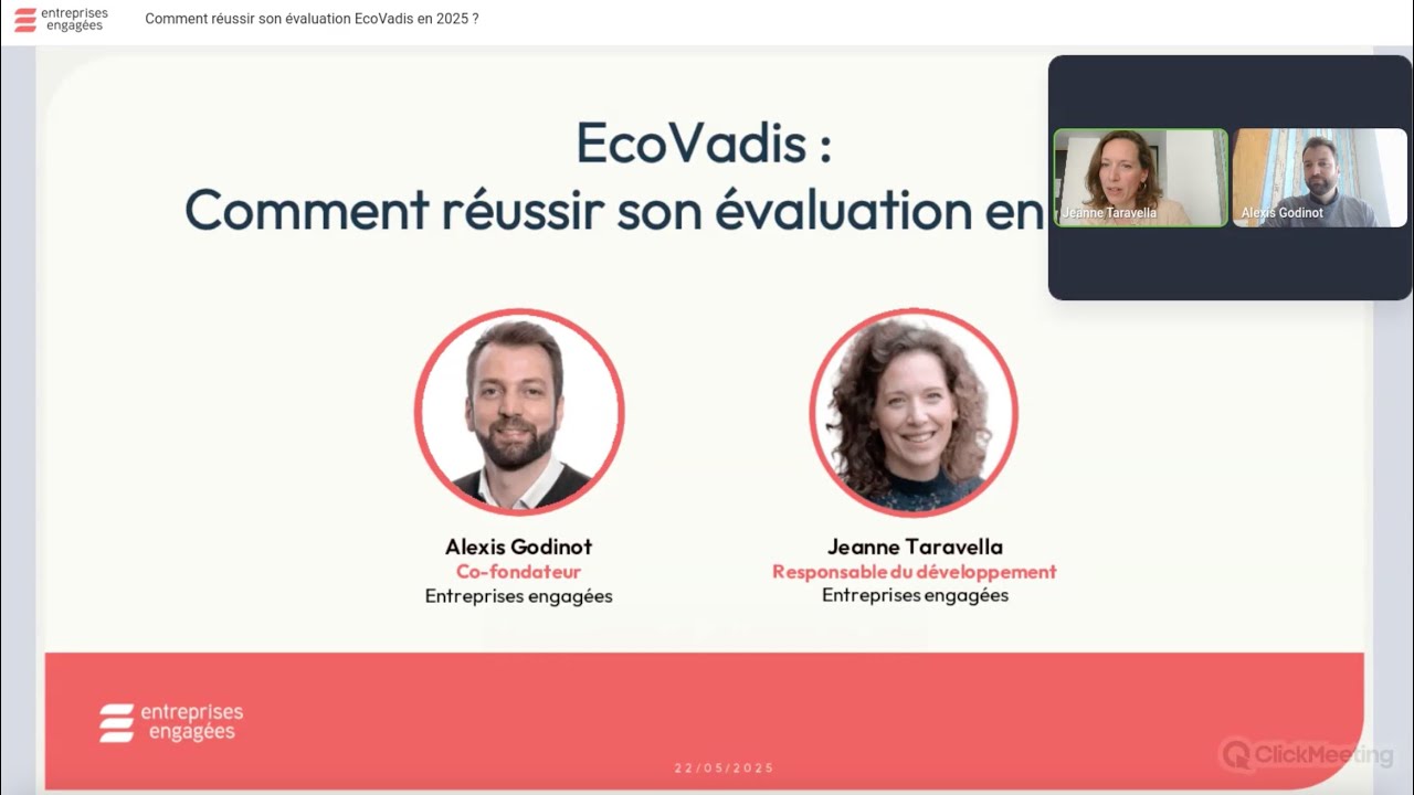 Webinaire - Comment réussir son évaluation EcoVadis en 2025 ?