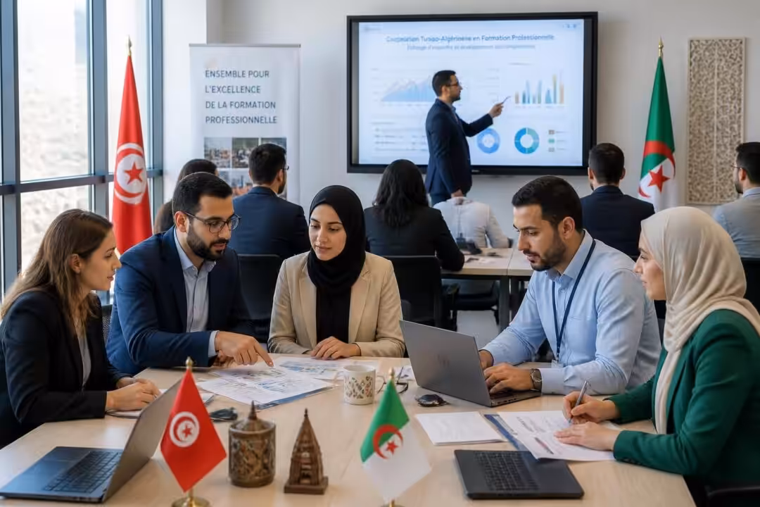 la tunisie et l'algérie renforcent leur partenariat en formation professionnelle, multipliant les échanges d’expertise pour développer les compétences et améliorer la qualification des professionnels dans les deux pays.